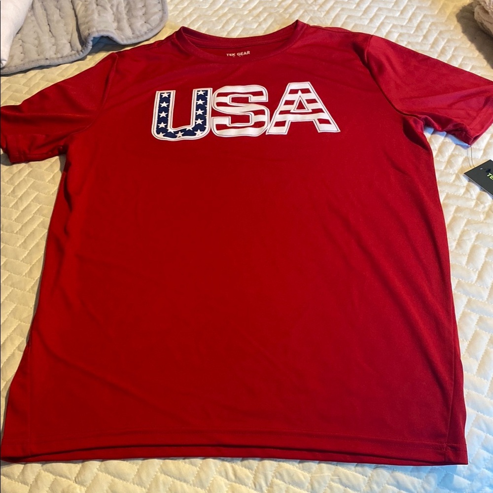Red USA Graphic Men's T-Shirt
